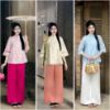 Ảnh của SET PHÁP PHỤC HOA HỒNG VIỀN 2 LỚP