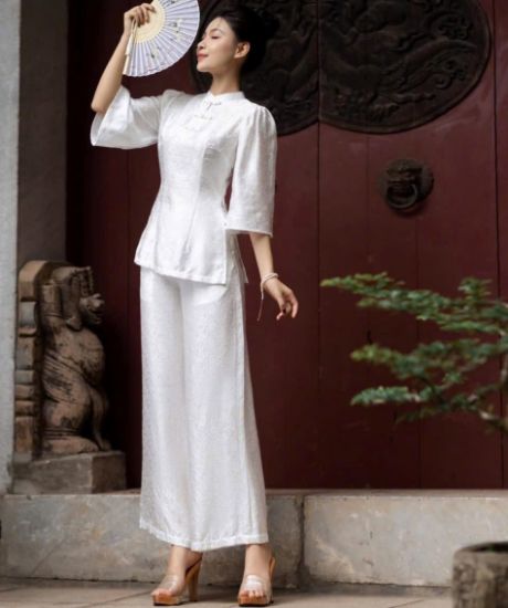 Ảnh của SET PHÁP PHỤC GẤM CỔ TÀU CÚC TẾT