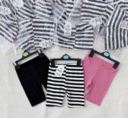Ảnh của Set 3 quần legging tăm hồng kẻ(x)