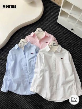 Ảnh của Áo sơ mi thêu tim phong cách 3M