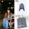 Ảnh của ÁO SƠ MI KẺ CARO ZRA THÊU HOA VINTAGE