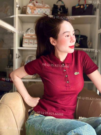 Ảnh của Áo POLO đỏ thêu cá sấu