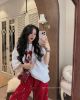 Ảnh của Set áo phông mix quần Mickey đỏ