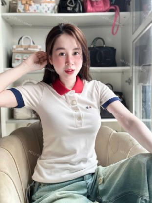Ảnh của Áo polo cá sấu cổ đỏ