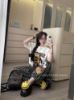 Ảnh của Set áo cún mix quần kẻ bo gấu