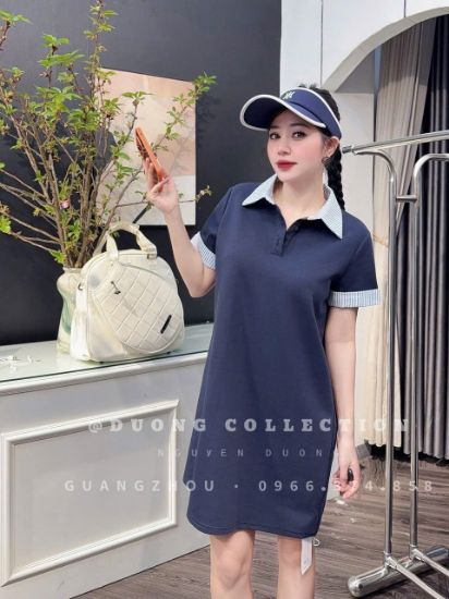 Ảnh của Váy Polo than cổ kẻ