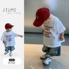 Ảnh của Set áo chữ quần jean kèm mũ