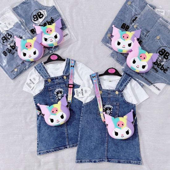 Ảnh của Set yếm bò kèm áo phông tặng túi koromi