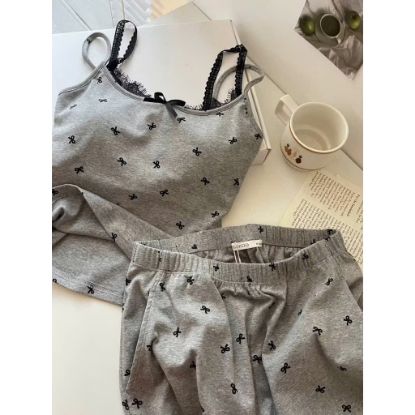Ảnh của Set bộ 2s màu ghi phối ren