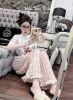 Ảnh của Set bộ mèo kitty quần đũi hoa kèm chun tóc