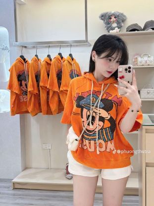 Ảnh của Áo phông mickey cam phối mũ