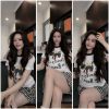 Ảnh của Set bộ đùi cún mix quần kẻ