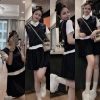 Ảnh của Set áo phối mix cv xếp li