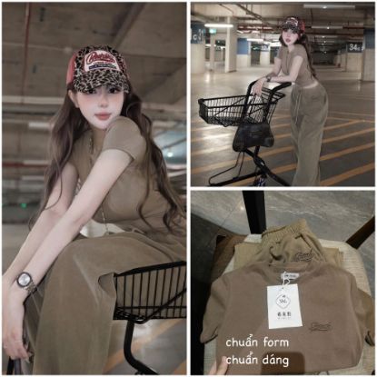 Ảnh của SET  BADU NÂU QUẦN BO DÚT GẤU