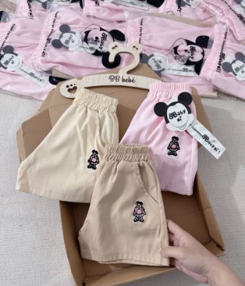 Ảnh của Set 3 quần thêu gấu tone hồng