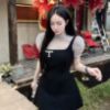 Ảnh của VÁY PHỐI XẾP LI CỔ TAY BỒNG