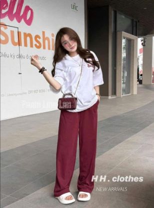 Ảnh của Set áo Acme mix quần suông đỏ