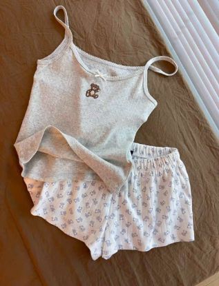 Ảnh của Set áo tăm 2S mix quần đùi gấu
