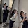 Ảnh của Set áo chữ Fei kèm khăn mix CV midi