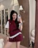 Ảnh của Set áo phối mix cv thêu ngựa