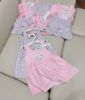 Ảnh của Set 2 váy SN hồng kẻ Bunny