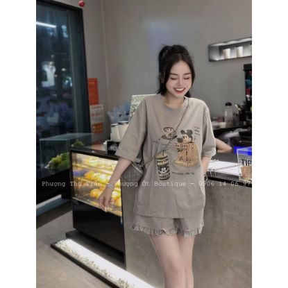 Ảnh của Set bộ Mickey màu ghi nhạt