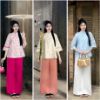 Ảnh của SET PHÁP PHỤC HOA HỒNG VIỀN 2 LỚP