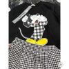 Ảnh của Set bộ mickey quần kẻ caro ren