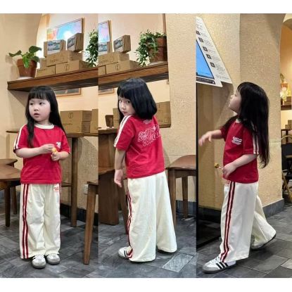 Ảnh của Set bộ BaD áo đỏ quần be