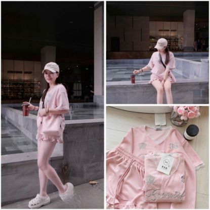 Ảnh của SET CỔ TIM SHORT BÈO PHỐI REN