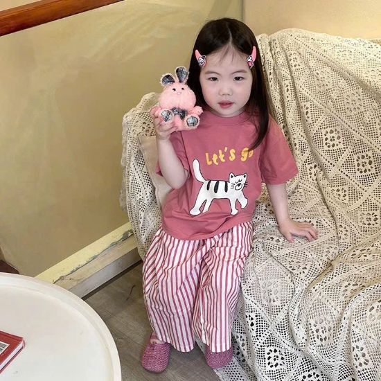 Ảnh của Set bộ mèo hồng quần suông BG