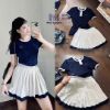 Ảnh của Set áo than mix cv xếp ly