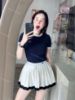 Ảnh của Set áo than mix cv xếp ly