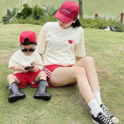 Ảnh của Set bộ Das mẹ và bé quần đỏ