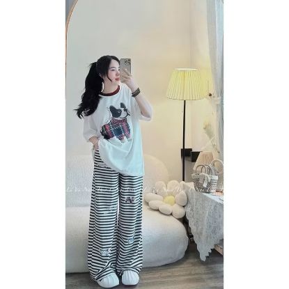 Ảnh của Set áo cún mix quần kẻ