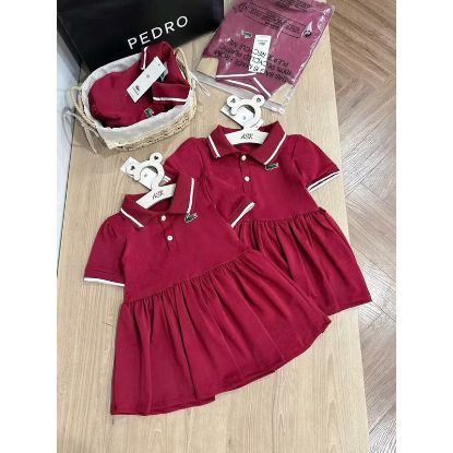 Ảnh của Váy Polo đỏ thêu cá sấu